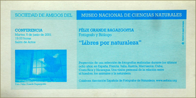 Invitación a la conferencia "Libres por Naturaleza"